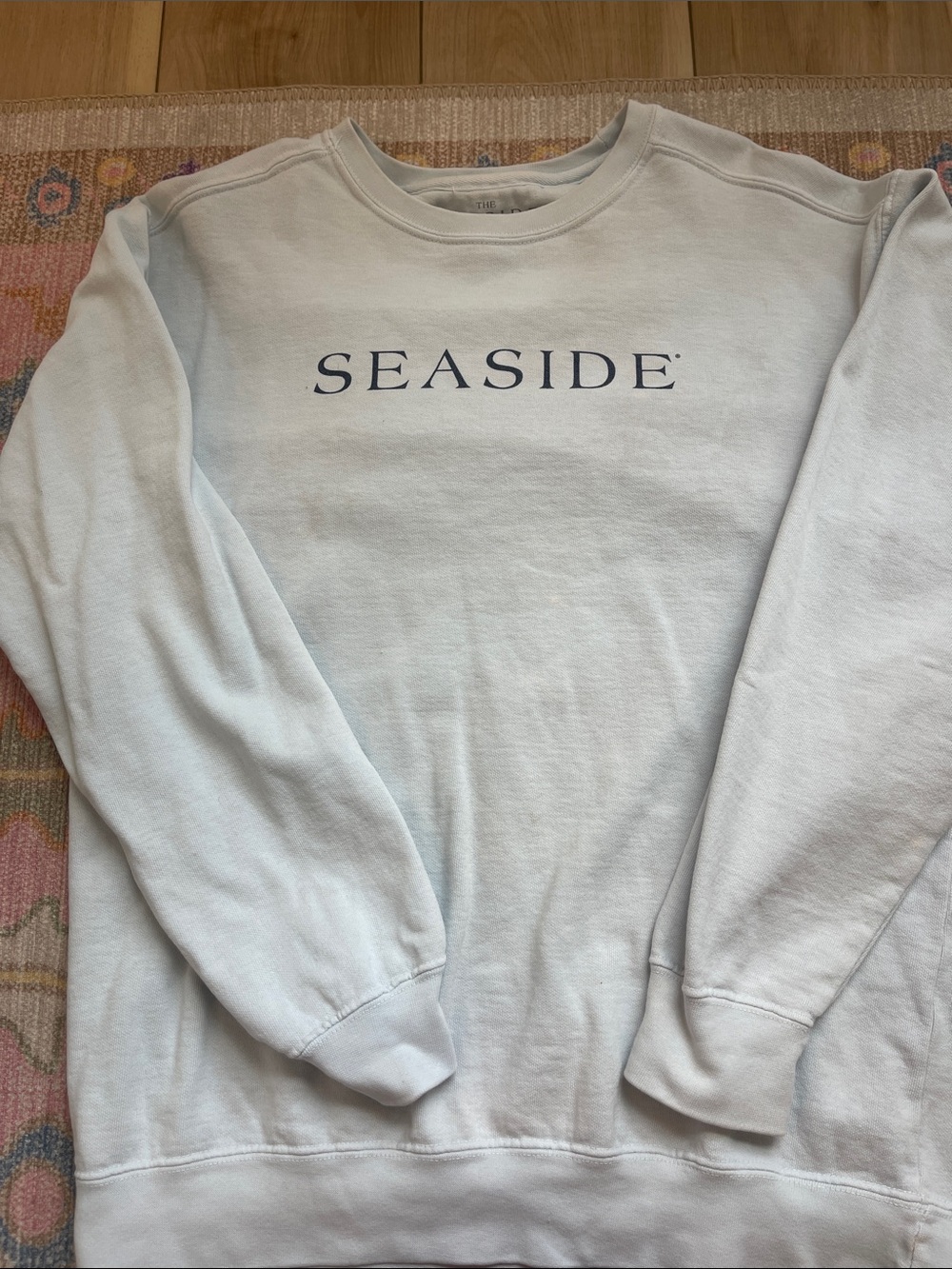 Seaside Lightweight Crewneck Sweatshirt - Pale Blue